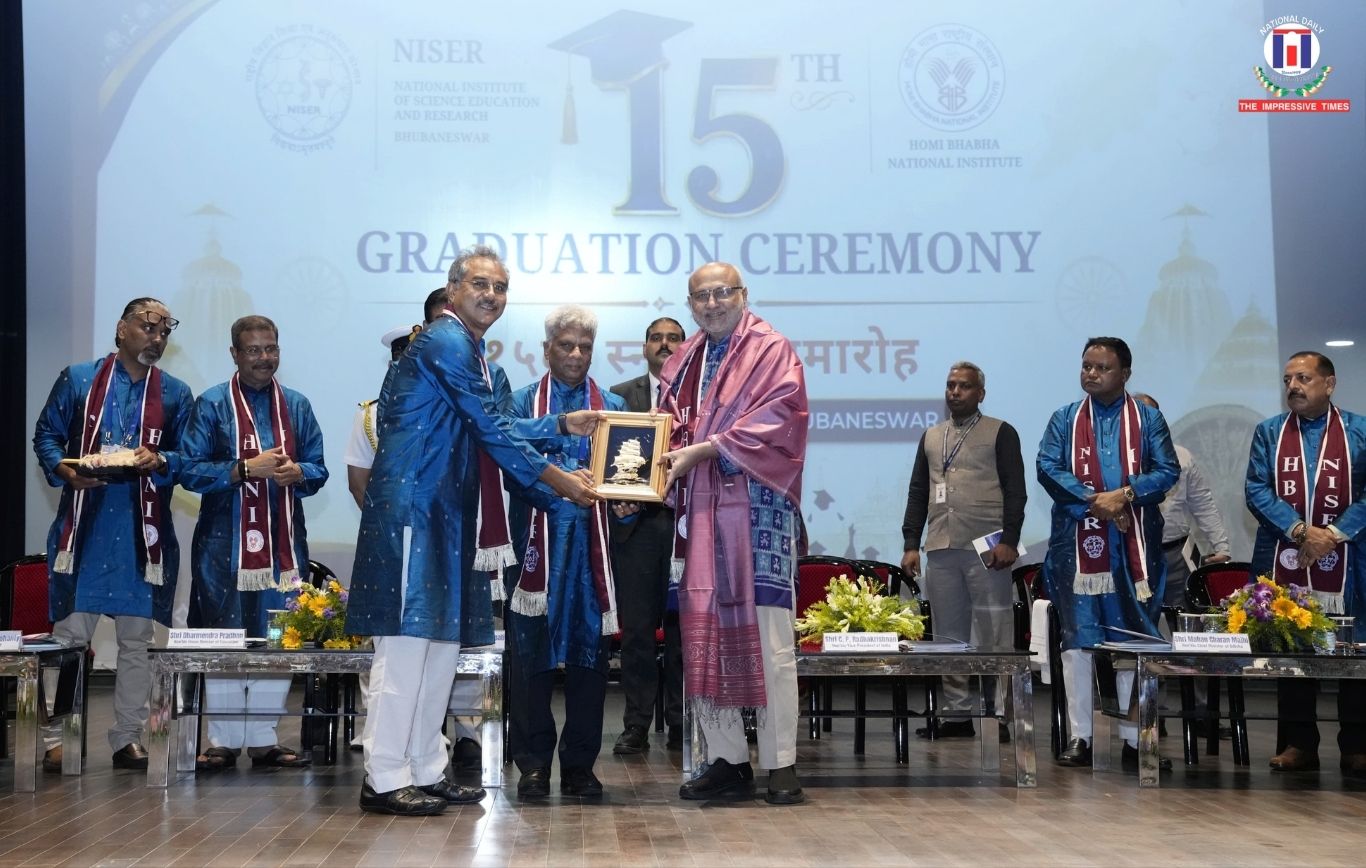 Vice President Celebrates Young Scientists at NISER’s 15th Graduation Ceremony