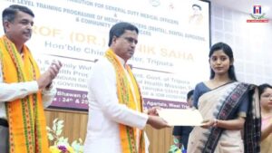 Tripura CM Manik Saha Presents Appointment Letters to 42 GDMOs, Stresses Health Sector Expansion