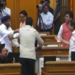 Delhi Assembly Witnesses Stormy Scenes as BJP, AAP Members Clash Over House Proceedings