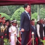 Japanese Defence Minister Koizumi Reviews Guard of Honour in Delhi, Rajnath Singh to Hold Bilateral Talks
