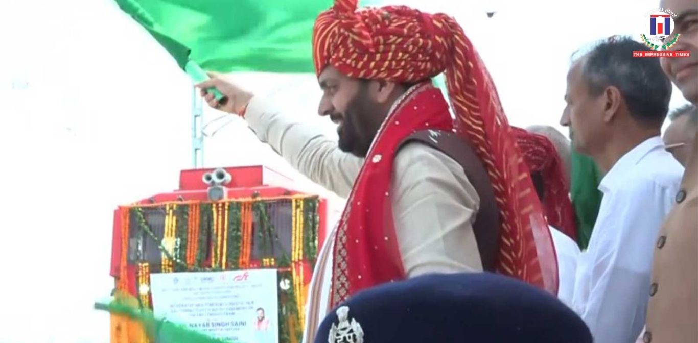 First Goods Train Rolls Out from Nangal Chaudhary Logistics Hub