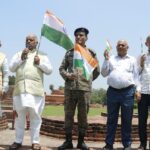Bihar Minister Shravan Kumar Joins NCC Cadets in ‘Har Ghar Tiranga’ Pledge at Nalanda Heritage Site