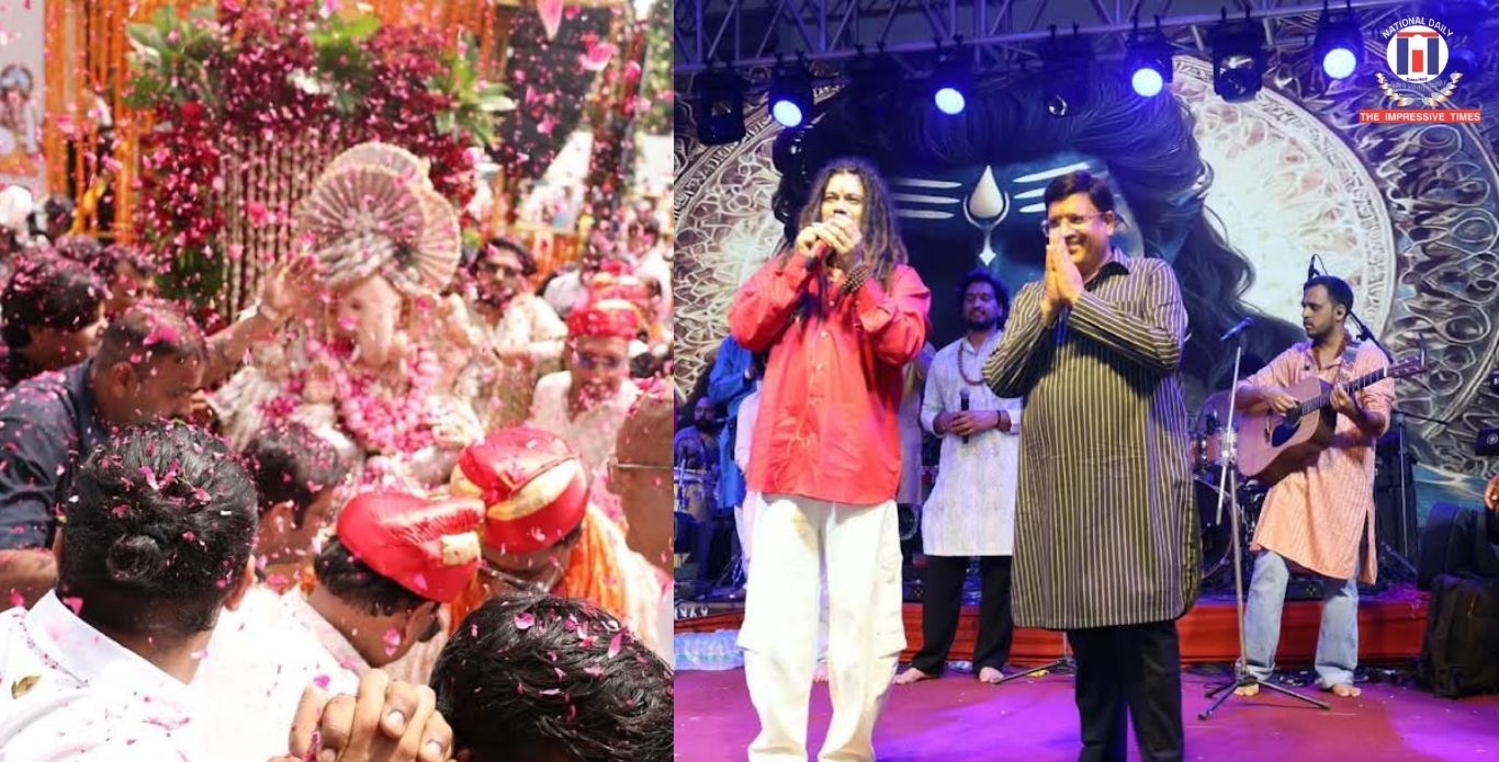 Grand Shobha Yatra Marks Beginning of Ganesh Mahotsav 2026, Ganpati Bappa Installed with Traditional Rituals