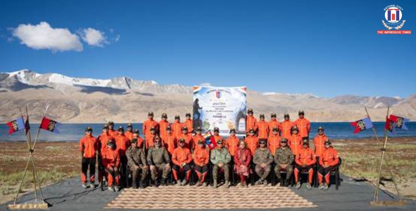 20 NCC Girl Cadets Complete Challenging Parang La Trek in Ladakh