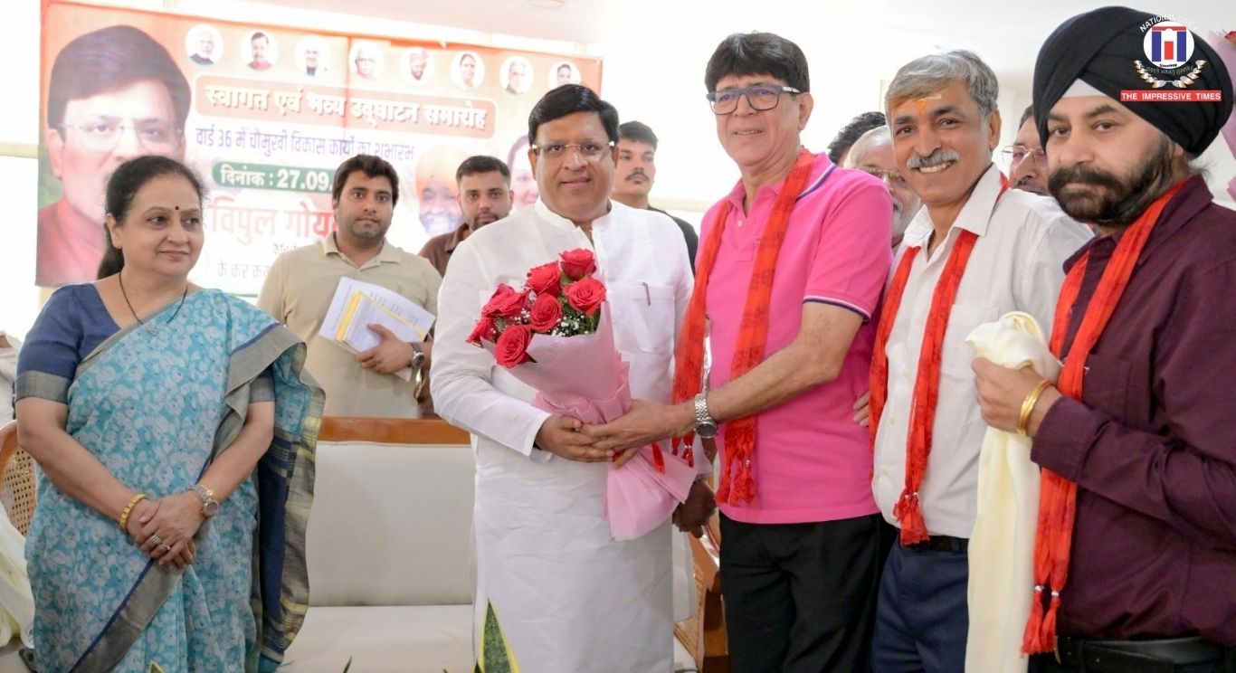 Sector-15 Market Association Welcomes Minister Vipul Goel, Raises Sewerage Issue