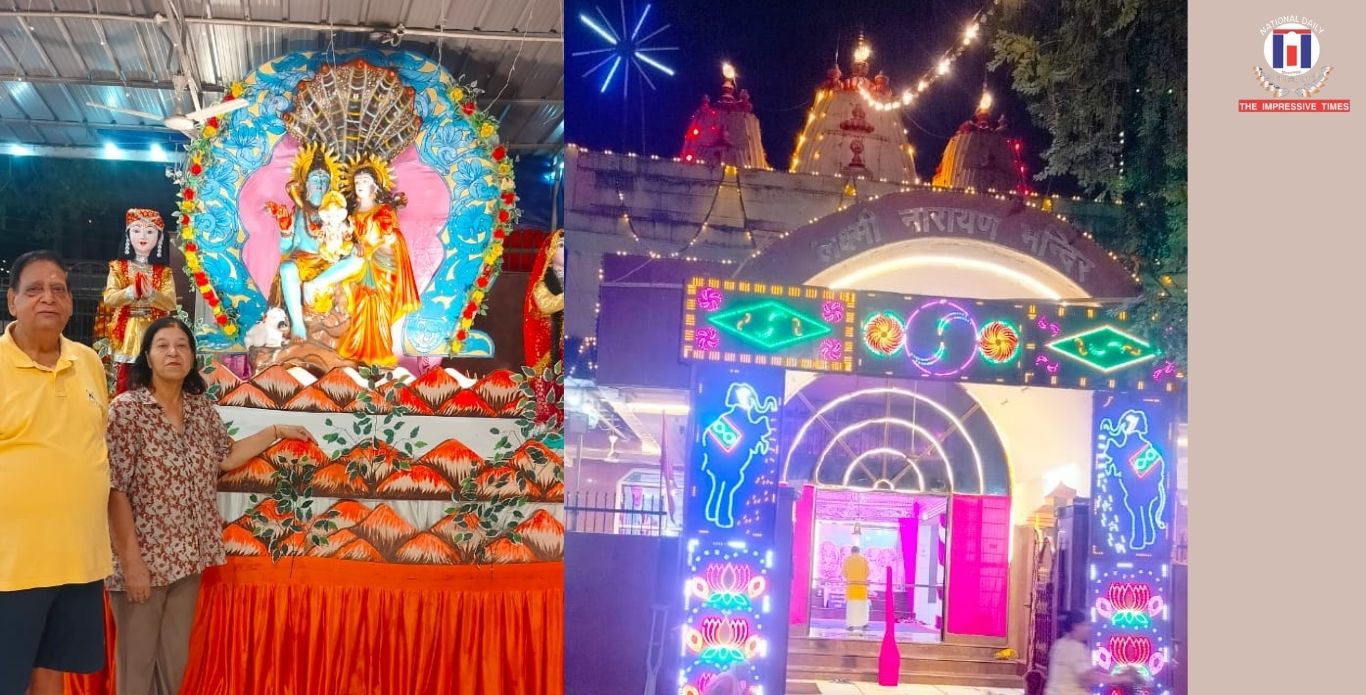 Grand Shri Krishna Janmashtami Celebrations Held at Lakshmi Narayan Temple in Faridabad