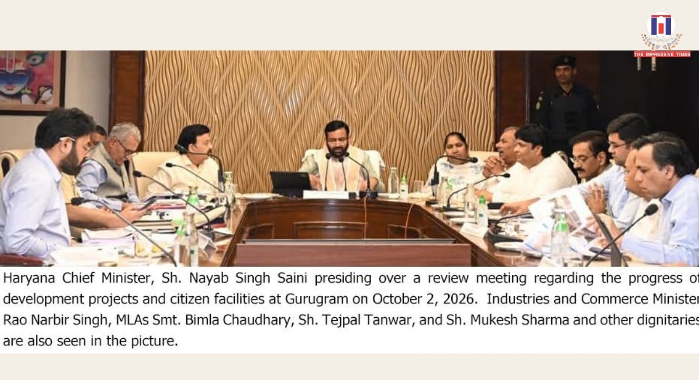 CM Reviews Development Works in Gurugram, Gives Directions to Officials