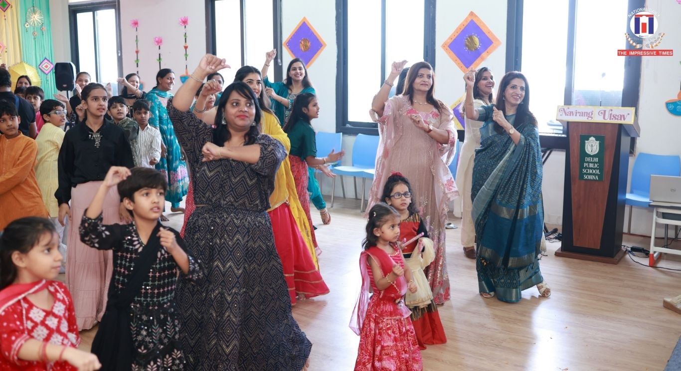 DPS Sohna Celebrates Navrang Utsav with Garba-Dandiya Workshop for Mothers and Students