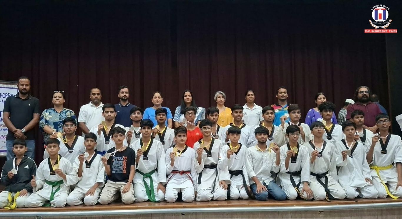DAV School Faridabad Hosts State-Level Taekwondo and Wushu Tournament 2026