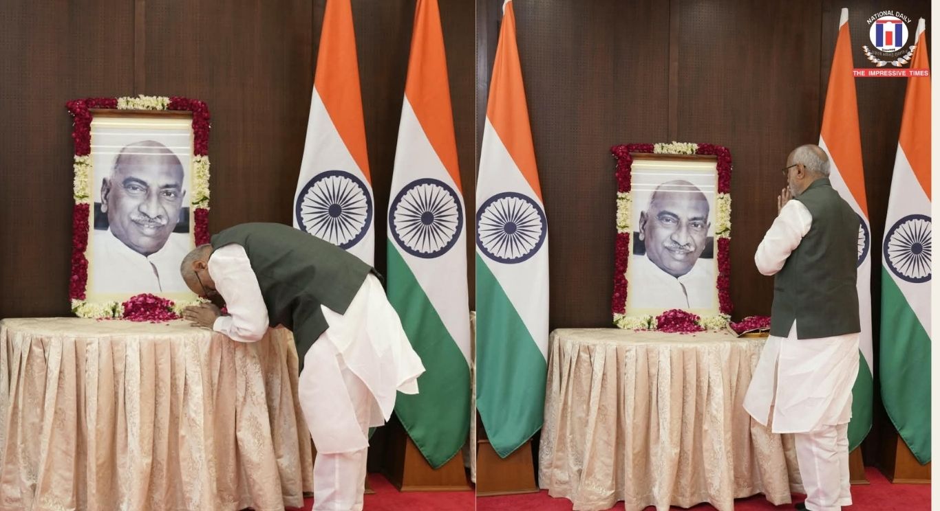 Vice President C P Radhakrishnan Pays Tribute to Kamaraj on His Memorial Day