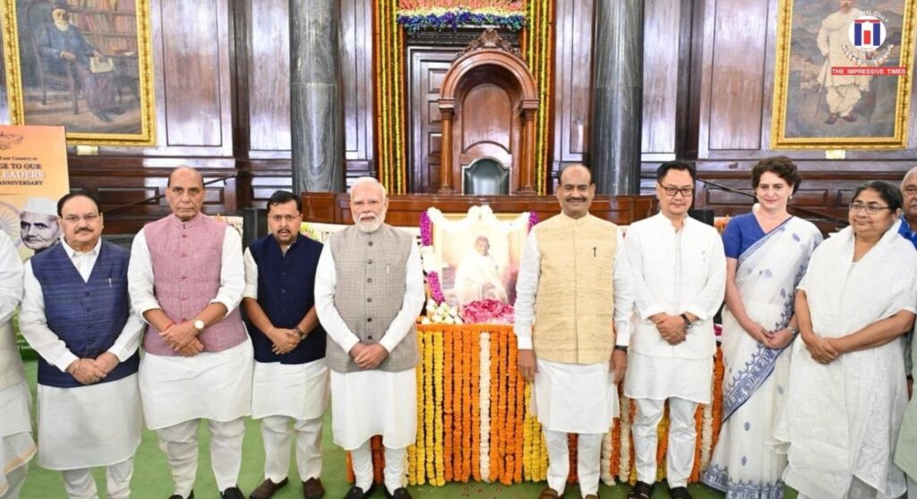 PM Modi, Om Birla Pay Tribute to Mahatma Gandhi and Lal Bahadur Shastri ...