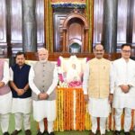 PM Modi, Om Birla Pay Tribute to Mahatma Gandhi and Lal Bahadur Shastri on Birth Anniversaries