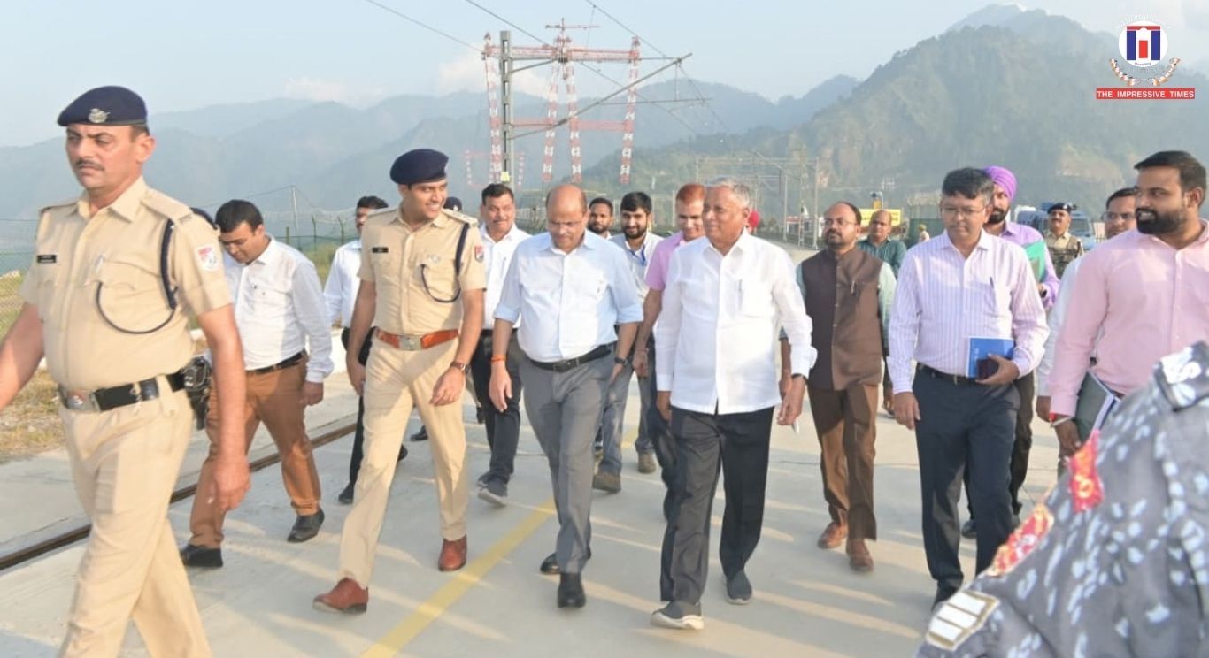 Railway Minister V Somanna Inspects Chenab and Anji Bridges in Jammu