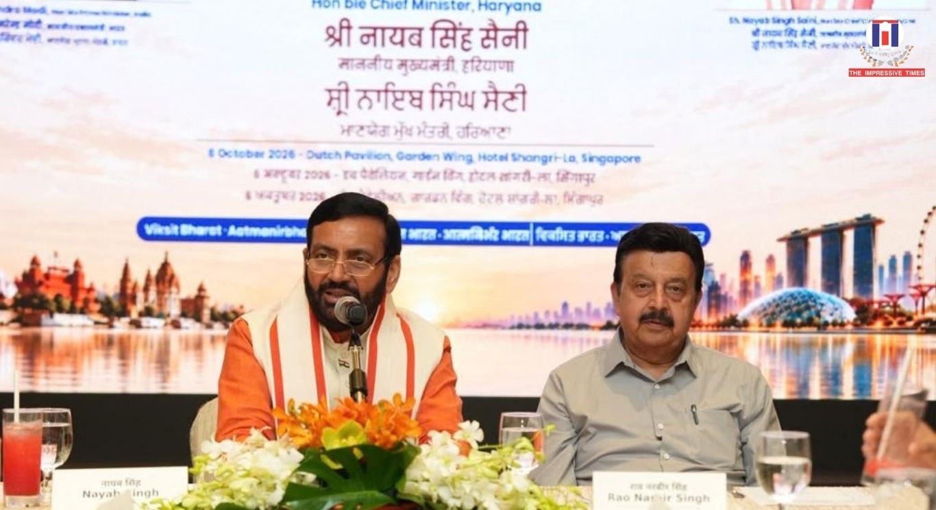 Haryana Delegation Holds Important Meeting in Singapore