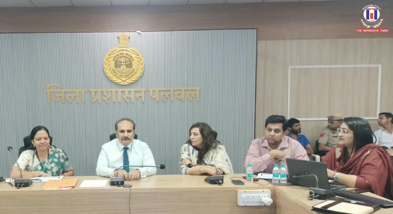 State Support Mission, Haryana, Reviews Child Malnutrition Pilot in Palwal; DC Appreciates Efforts and Recognises Stakeholders