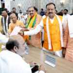 Yogi Adityanath Accompanies BJP Nominees as Eight Candidates File Rajya Sabha Papers in Lucknow