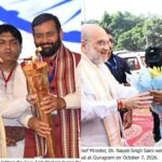 Union Home Minister Amit Shah Launches ‘Viksit Bharat Sankalp Jyoti Yatra’ in Gurugram