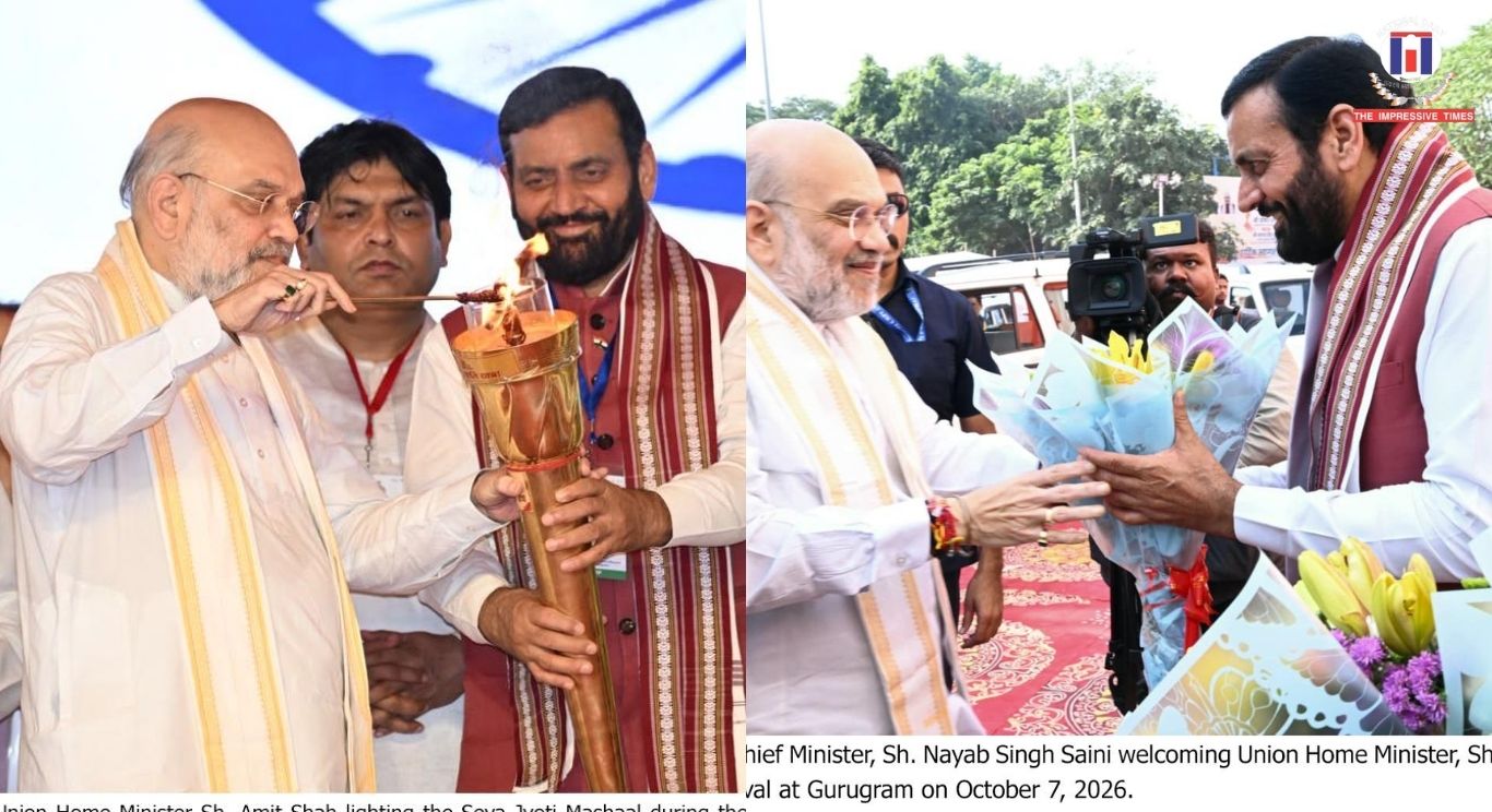 Union Home Minister Amit Shah Launches ‘Viksit Bharat Sankalp Jyoti Yatra’ in Gurugram